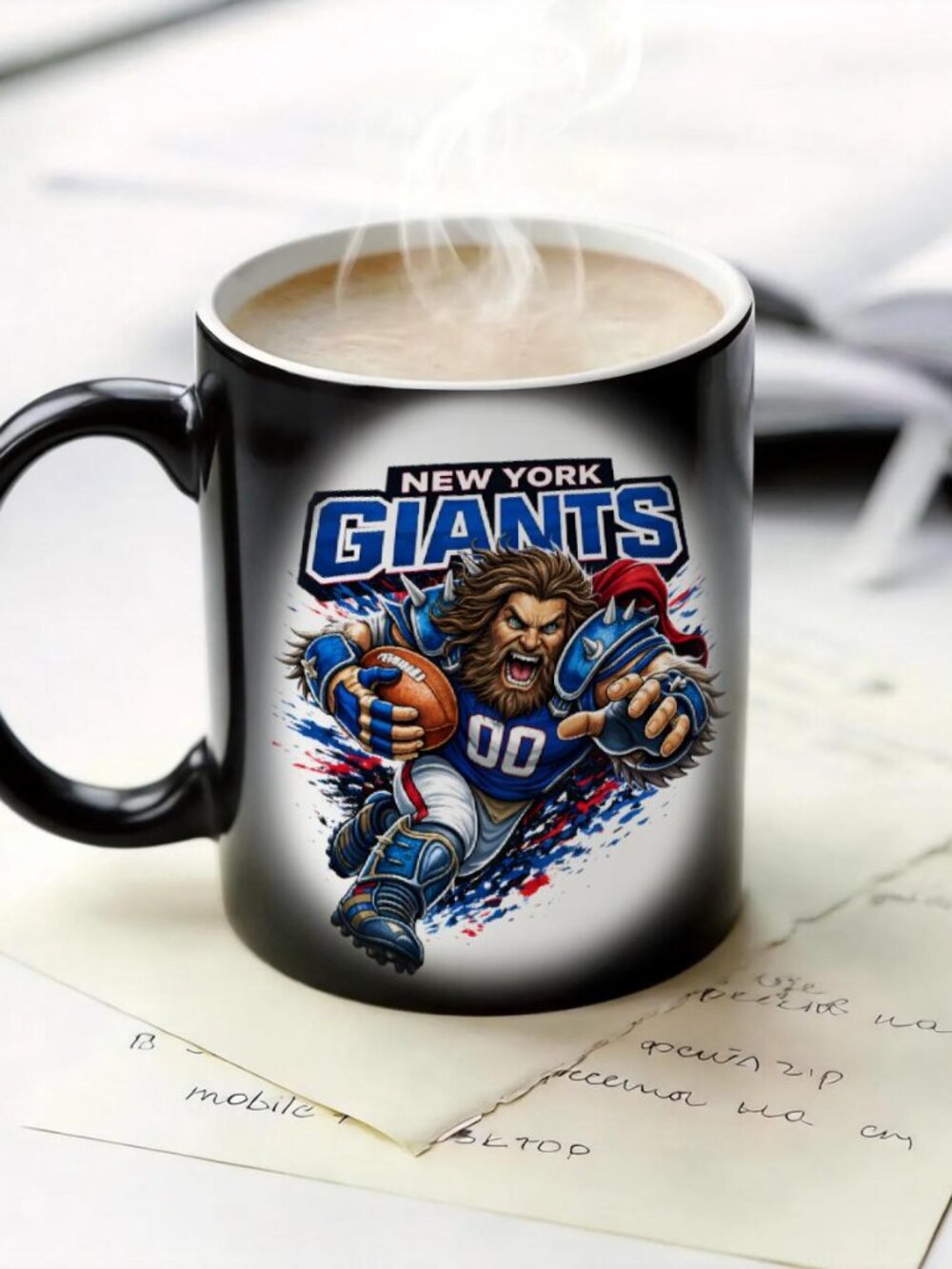 New York Giants Matte Heat Changing Mug NFL Fan Cup 11oz